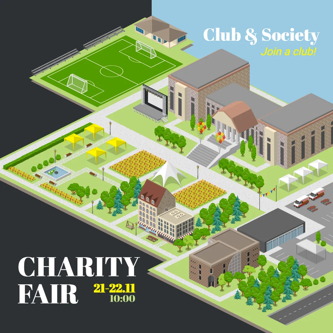 Club & Society Fair Social Media Template Club & Society Fair Social Media Template