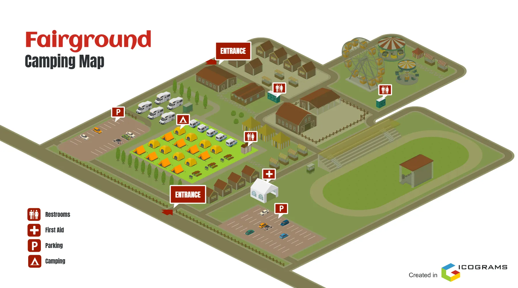 Fairground - Camping Map