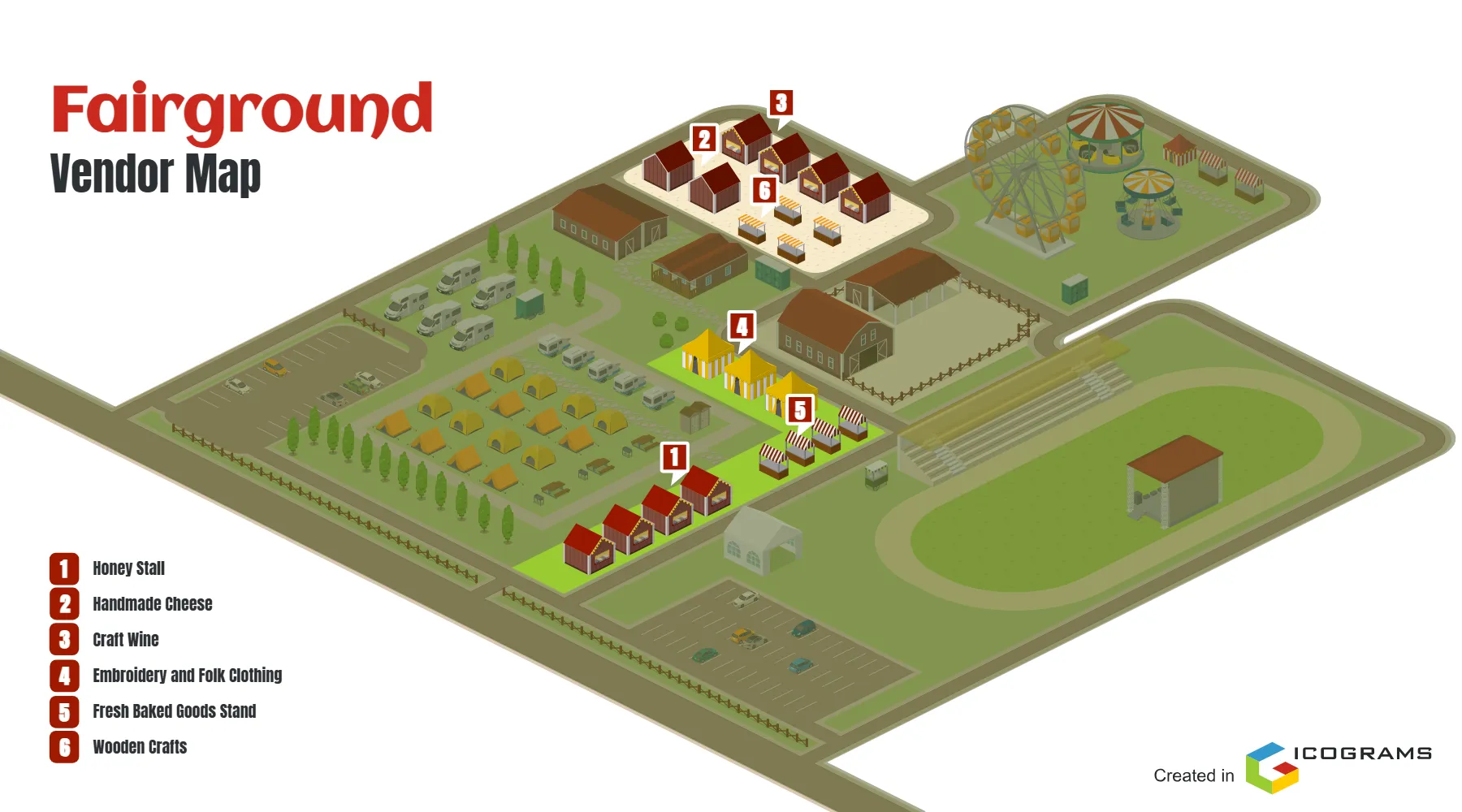 Fairground - Vendor Map