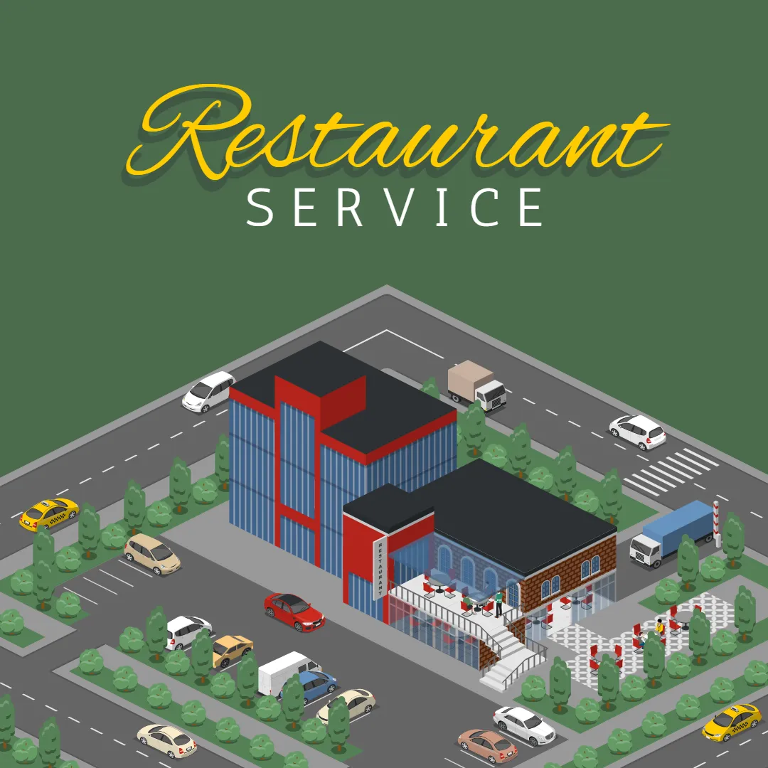 Restaurant Service Social Media Template Restaurant Service Social Media Template
