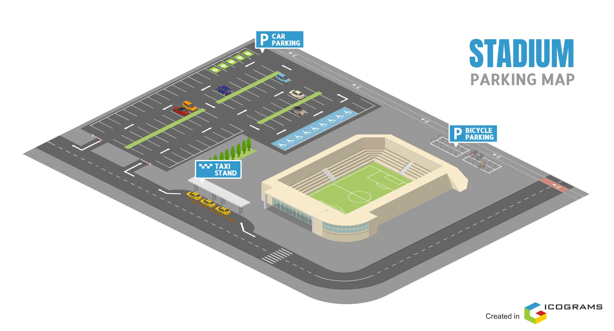 Stadium Parking Map