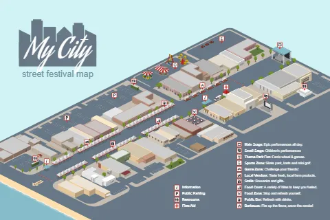 City Street Festival Map