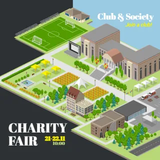 Club & Society Fair Social Media Template