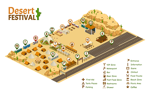 Desert Festival Map