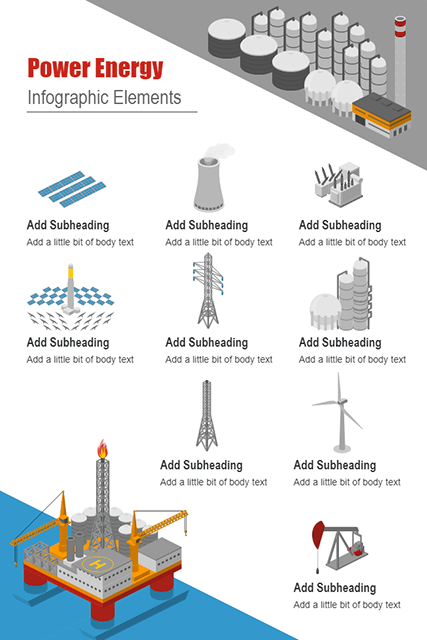 Power Energy Infographic Elements