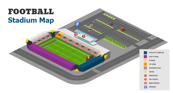 Football Stadium Map