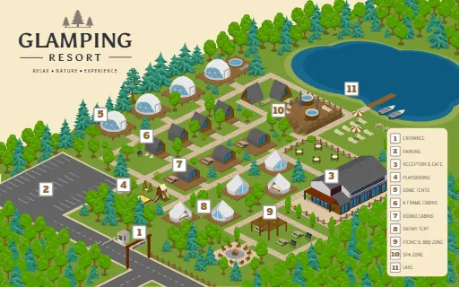 Glamping Resort Map