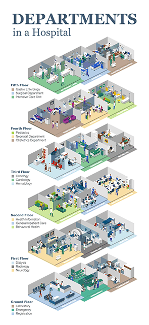Departments in Hospital