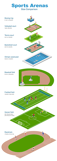 Sports Arenas Infographics