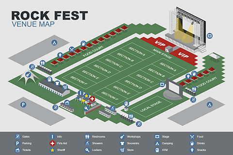 Rock Fest Venue Map